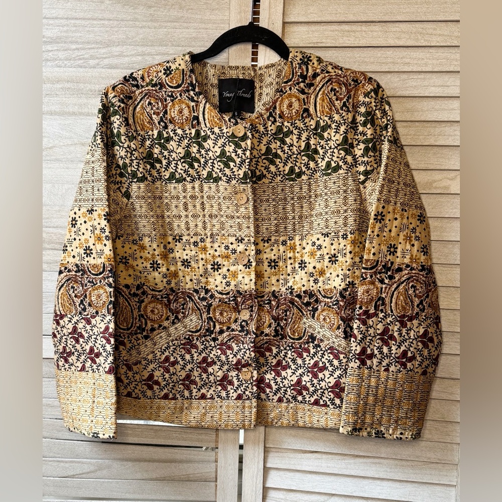 Young Threads Bohemian Patchwork Blazer. Size Sma… - image 2